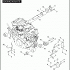 XL883C 4CJM SPORTSTER 883 CUSTOM (2005) ENGINE MOUNTS