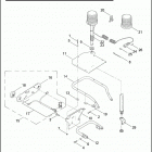 FLHTPI 1FMW ELECTRA GLIDE STANDARD POLICE (2005) STROBE LAMPS - REAR, LICENSE PLATE HOLDER