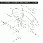 FXSTS 1BLY SPRINGER SOFTAIL (2005) REAR FENDER & SUPPORTS - FXST / I, FXSTS / I & FXSTB / I