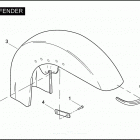 FLHTCSE 1PJE CVO ELECTRA GLIDE (2004) Переднее крыло