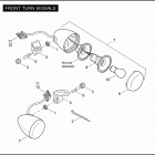 FXSTDSE2 1PHD CVO SOFTAIL DEUCE (2004) FRONT TURN SIGNALS