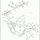 FLHTPI 1FMW ELECTRA GLIDE STANDARD POLICE (2004) FRAME, REAR FORK & JIFFY STAND