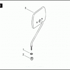 FLHTPI 1FMW ELECTRA GLIDE STANDARD POLICE (2004) Зеркало