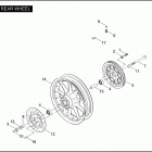 FLHTPI 1FMW ELECTRA GLIDE STANDARD POLICE (2004) Заднее колесо