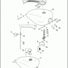 XL1200R 1CLP SPORTSTER 1200 ROADSTER (2004) Топливный бак