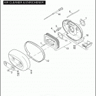 XL883C 4CJM SPORTSTER 883 CUSTOM (2004) AIR CLEANER & ENRICHENER