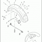 FXDP 1GKV DYNA DEFENDER (2004) FRONT & REAR FENDER