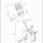 FXST 1BHY SOFTAIL STANDARD (2004) PISTONS AND FLYWHEEL ASSEMBLY - TWIN CAM 88B ™