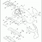XL1200R 1CLP SPORTSTER 1200 ROADSTER (2004) REAR FENDER & BELT GUARDS