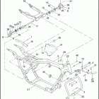 FLHT 1DDV ELECTRA GLIDE STANDARD (2004) FRAME, REAR FORK & JIFFY STAND