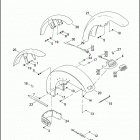 FXST 1BHY SOFTAIL STANDARD (2004) FRONT FENDER - FXST / I, FXSTB / I, FXSTD / I, FLSTC / I...