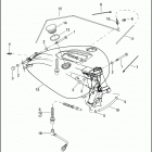 FXDI 1GMW DYNA SUPER GLIDE (2004) FUEL TANK - FUEL INJECTED