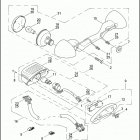 FLHTCSE 1PJE CVO ELECTRA GLIDE (2004) TAIL LAMP & REAR TURN SIGNALS