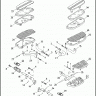FLHT 1DDV ELECTRA GLIDE STANDARD (2004) FOOTBOARDS & FOOTPEGS