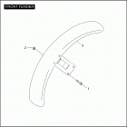 XL1200R 1CLP SPORTSTER 1200 ROADSTER (2004) Переднее крыло