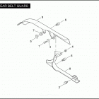 FXSTDSE2 1PHD CVO SOFTAIL DEUCE (2004) REAR BELT GUARD