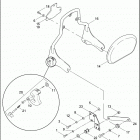 FLHTCSE 1PJE CVO ELECTRA GLIDE (2004) PASSENGER BACKREST