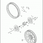 FXDWGI 1GPW DYNA WIDE GLIDE (2004) FRONT WHEEL - LACED