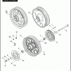 FLHT 1DDV ELECTRA GLIDE STANDARD (2004) Заднее колесо