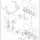 FLHTPI 1FMW ELECTRA GLIDE STANDARD POLICE (2004) PASSING LAMPS & FRONT TURN SIGNALS