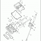 XL883C 4CJM SPORTSTER 883 CUSTOM (2004) ROCKER ARMS, COVERS & PUSH RODS