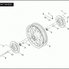FLHTPI 1FMW ELECTRA GLIDE STANDARD POLICE (2004) Переднее колесо