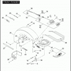 FLHT 1DDV ELECTRA GLIDE STANDARD (2004) Переднее крыло