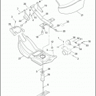 FLHTPI 1FMW ELECTRA GLIDE STANDARD POLICE (2004) SEAT & REAR FRAME RAILS