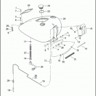 FXSTI 1BVB SOFTAIL STANDARD (2004) FUEL TANK - FUEL INJECTED