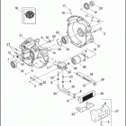 FLHTCSE 1PJE CVO ELECTRA GLIDE (2004) CRANKCASE & ENGINE - OIL FILTER & COOLER - TWIN CAM 103 ...
