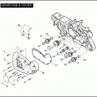 XL1200R 1CLP SPORTSTER 1200 ROADSTER (2004) GEARCASE & COVER