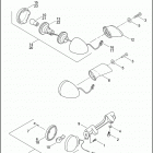 FXST 1BHY SOFTAIL STANDARD (2004) REAR TURN SIGNALS