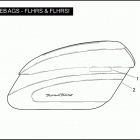 FLHRS 1FXV ROAD KING CUSTOM (2004) SADDLEBAGS - FLHRS & FLHRSI