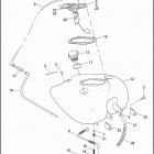 FLHR 1FDV ROAD KING (2004) FUEL TANK - CARBURETED FLHR & FLHRS