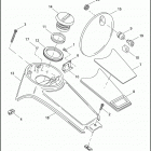 FLHT 1DDV ELECTRA GLIDE STANDARD (2004) FUEL TANK CONSOLE - FLHT & FLTRI MODELS