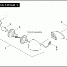 FXSTDSE2 1PHD CVO SOFTAIL DEUCE (2004) REAR TURN SIGNALS