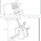 FLHT 1DDV ELECTRA GLIDE STANDARD (2004) PISTONS & FLYWHEEL ASSEMBLY - TWIN CAM 88 ™