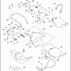 FLHT 1DDV ELECTRA GLIDE STANDARD (2004) SEATS & REAR FRAME RAILS