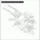 FXDLI 1GNW DYNA LOW RIDER (2004) ENGINE MOUNTS & STABILIZER LINK