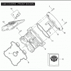 VRSCB 1HBZ VRSCB V-ROD (2004) CAM COVERS - FRONT SHOWN
