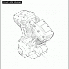 FLHTPI 1FMW ELECTRA GLIDE STANDARD POLICE (2004) COMPLETE ENGINE - TWIN CAM 88 ™