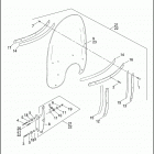 FLSTC 1BJY HERITAGE SOFTAIL CLASSIC (2004) WINDSHIELD - FLSTC / I