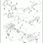 FLHT 1DDV ELECTRA GLIDE STANDARD (2004) TAIL LAMP & REAR TURN SIGNALS