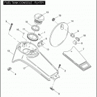 FLHTPI 1FMW ELECTRA GLIDE STANDARD POLICE (2004) FUEL TANK CONSOLE - FLHTPI