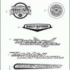 FLHT 1DDV ELECTRA GLIDE STANDARD (2004) FUEL TANK TRIM