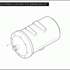FXSTDSE2 1PHD CVO SOFTAIL DEUCE (2004) CALIFORNIA EVAPORATIVE EMISSIONS KIT