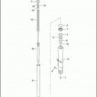 FLHTPI 1FMW ELECTRA GLIDE STANDARD POLICE (2004) FRONT FORK - LEFT (FAIRING MODEL)
