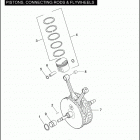 XL883C 4CJM SPORTSTER 883 CUSTOM (2004) PISTONS, CONNECTING RODS & FLYWHEELS