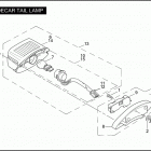 SIDECAR FOR FLHTC 8SGX FLHTC SIDECAR (2004) SIDECAR TAIL LAMP