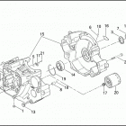 FXSTDSE 1PFD CVO SOFTAIL DEUCE (2003) CRANKCASE AND ENGINE OIL FILTER - 1550 TWIN CAM 95B
